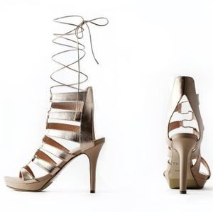 NEW! Thesis Couture Olympus One Nude Heels